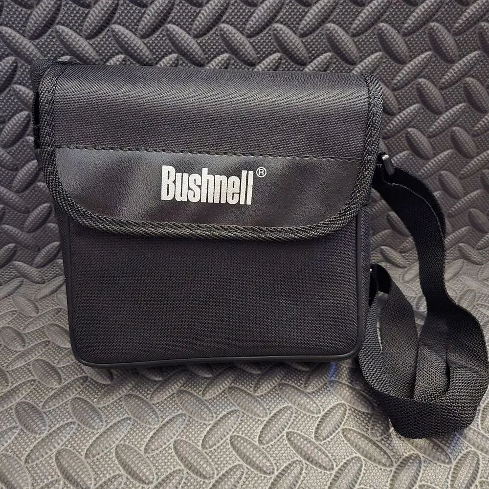 Bushnell Binoculars w Case & Strap Black Outdoor Hunting Birding